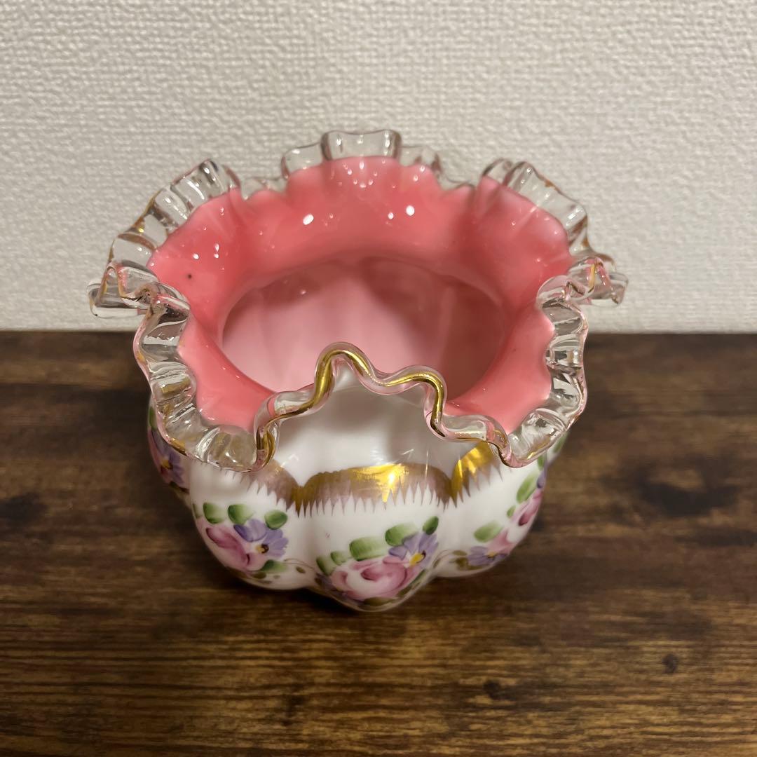 【本日限定価格】フェントン　fenton ハンドペイント　フラワーベース