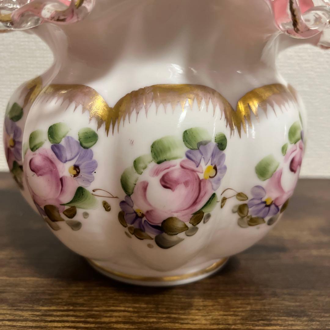 【本日限定価格】フェントン　fenton ハンドペイント　フラワーベース