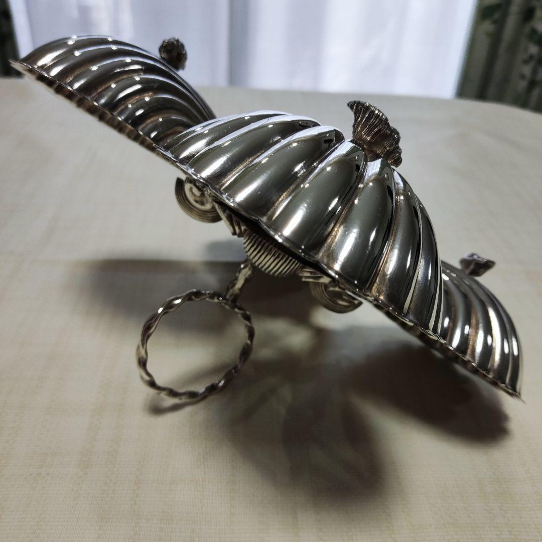 シェル型トレイ　パーティー　オードブルデッシュ　シルバープレート？？アンティーク