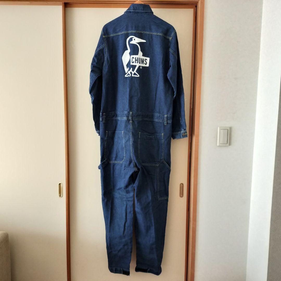 CHUMS チャムス メンズ L 濃紺 デニム オールインワン つなぎ