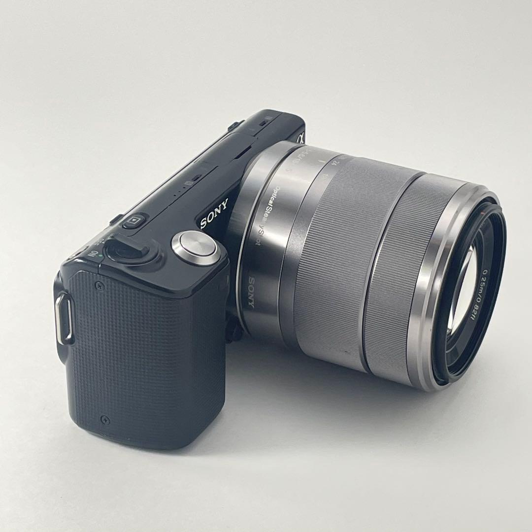 【美品・返品保証】Sony NEX-5 ブラック標準ズームレンズキット