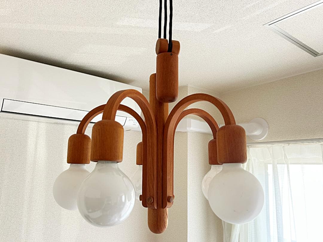 点灯確認済み 昇降式 ドムス 5灯 シャンデリア Domus ランプ ライト