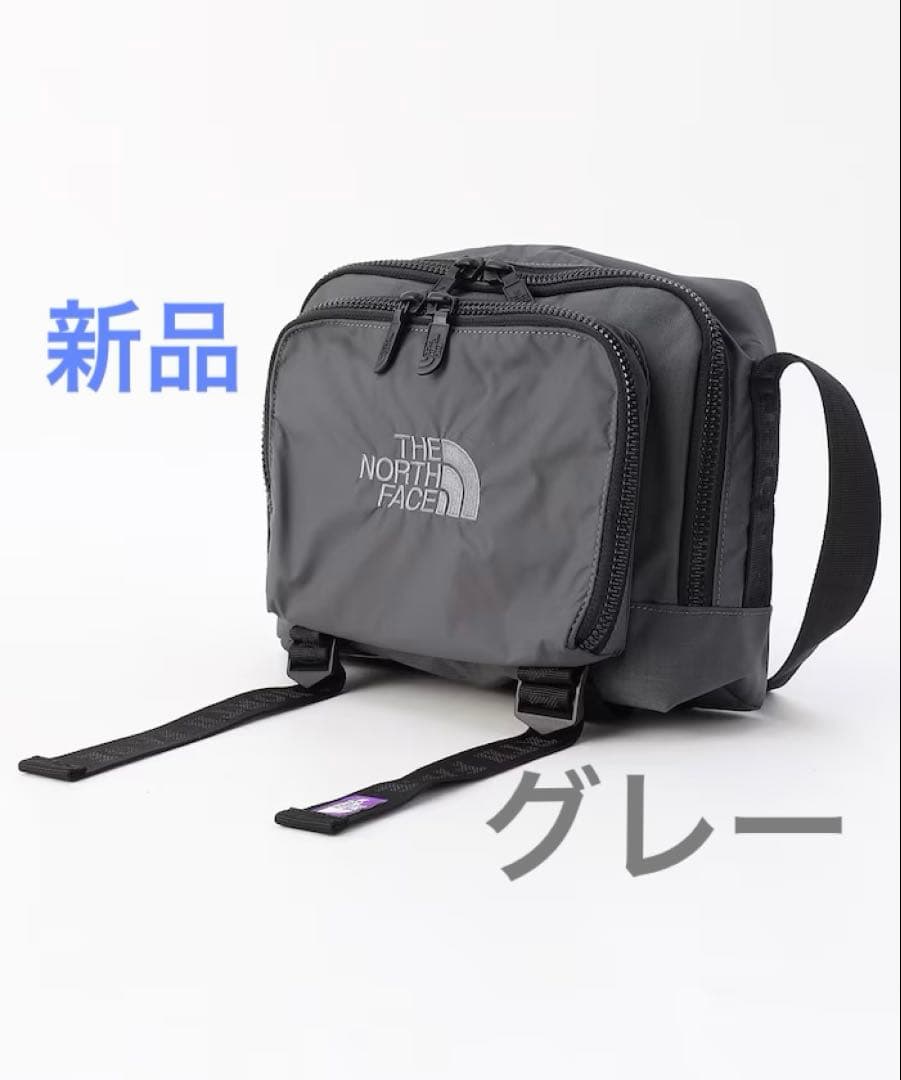 ノースフェイスパープルレーベル　コーデュラナイロンショルダーバッグ　グレー