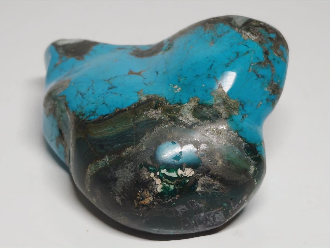 ターコイズ 204g トルコ石 原石 鑑賞石 自然石 誕生石 鉱物 鉱石 水石