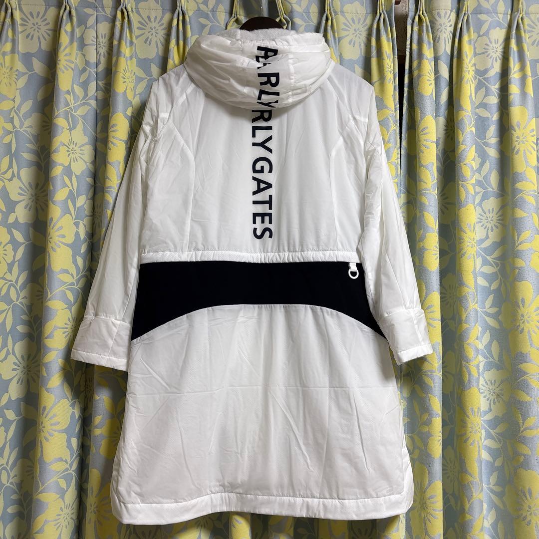 パーリーゲイツ 新品 未使用 2WAY ストレッチタフタ フーディコート 0白