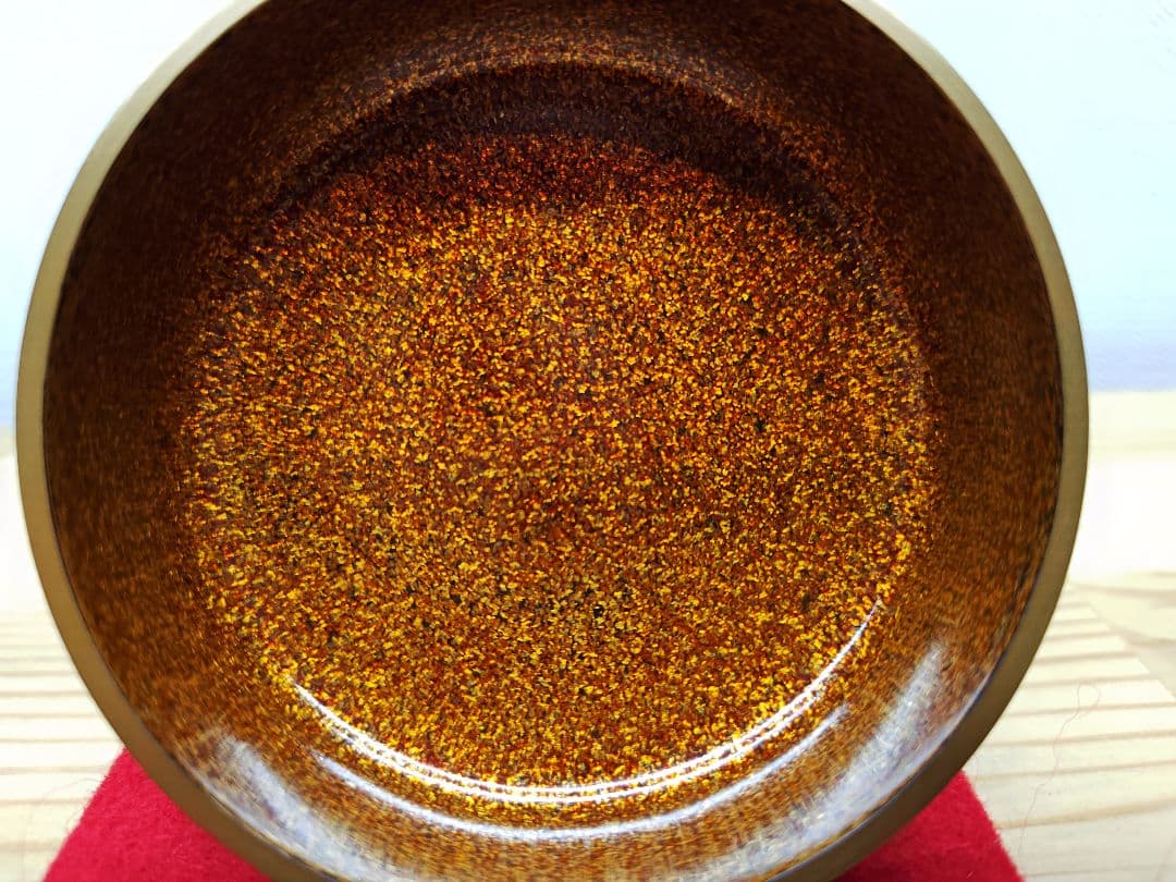 送料込【逢絢亭】茶道具 大棗 加賀塗 内梨地 鶯宿梅蒔絵 木製 山崎迎舟 共箱