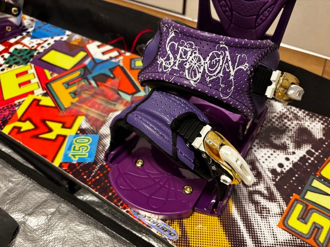 ELAN エラン カラフル スノーボード 150cm バインディング付き