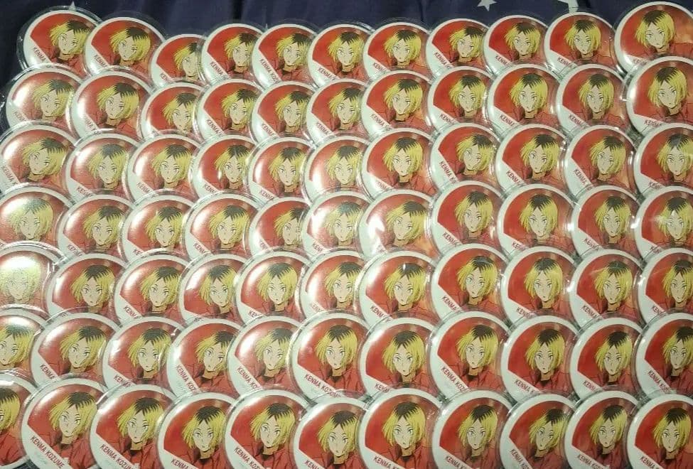 ハイキュー 孤爪研磨 横断幕 缶バッジ 77個 痛バッグ セット