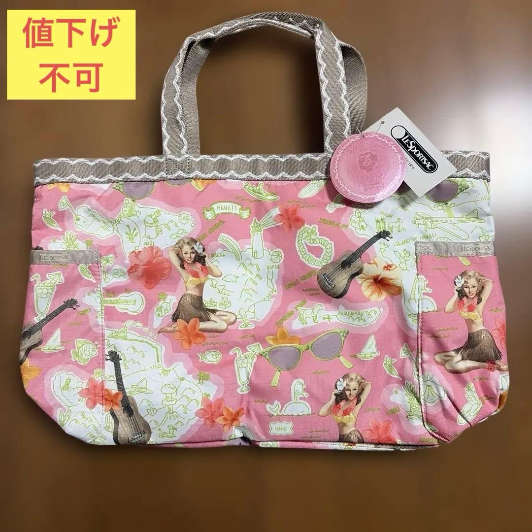 希少 タグ付き　benefitコラボハワイアンLESPORTSAC トートバッグ
