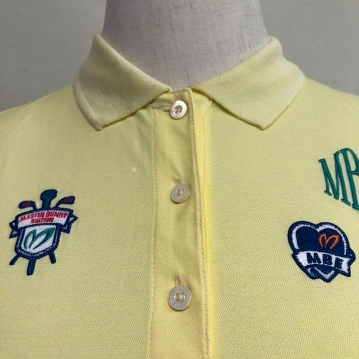 MBE マスターバニー ゴルフ ポロシャツ 日本製 レモンイエロー サイズ0