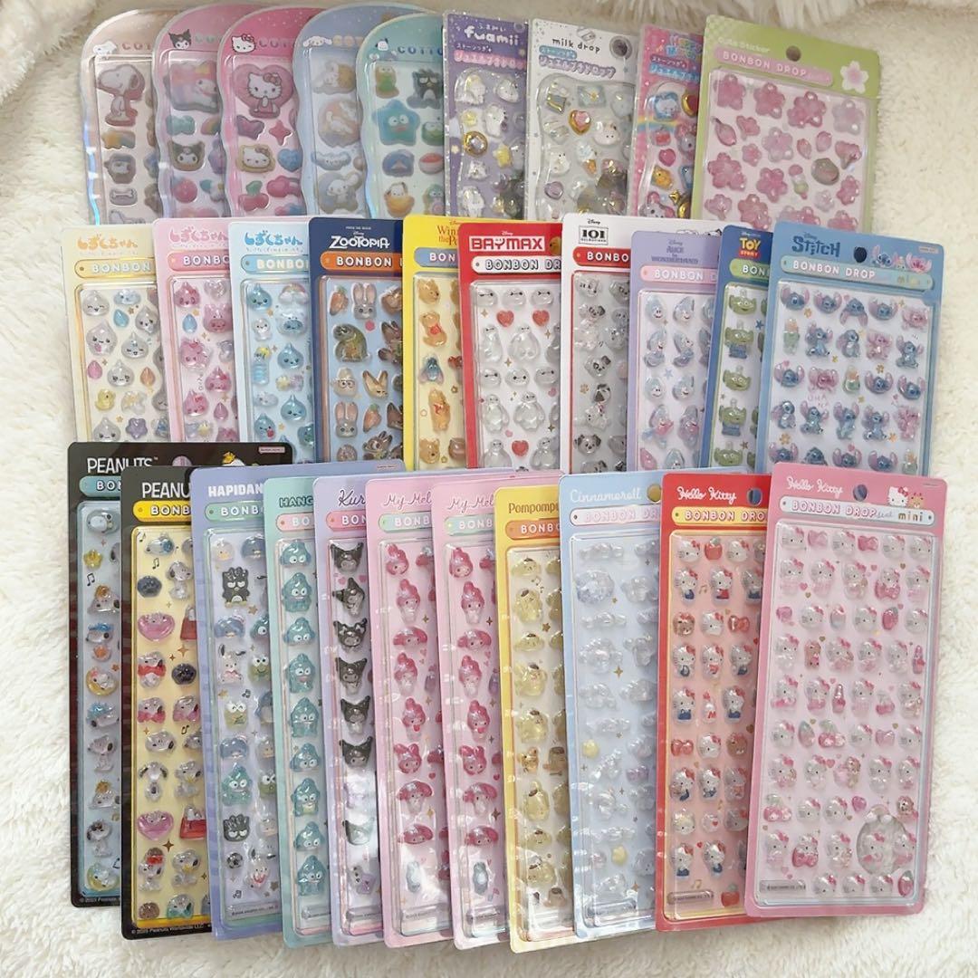 【まとめ売り】ボンボンドロップシール 正規品 30枚 セット コットンパフィなど