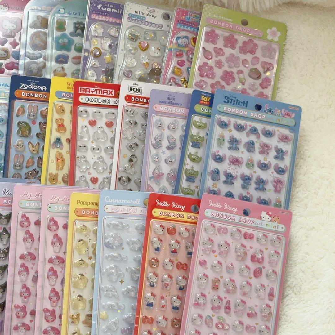 【まとめ売り】ボンボンドロップシール 正規品 30枚 セット コットンパフィなど