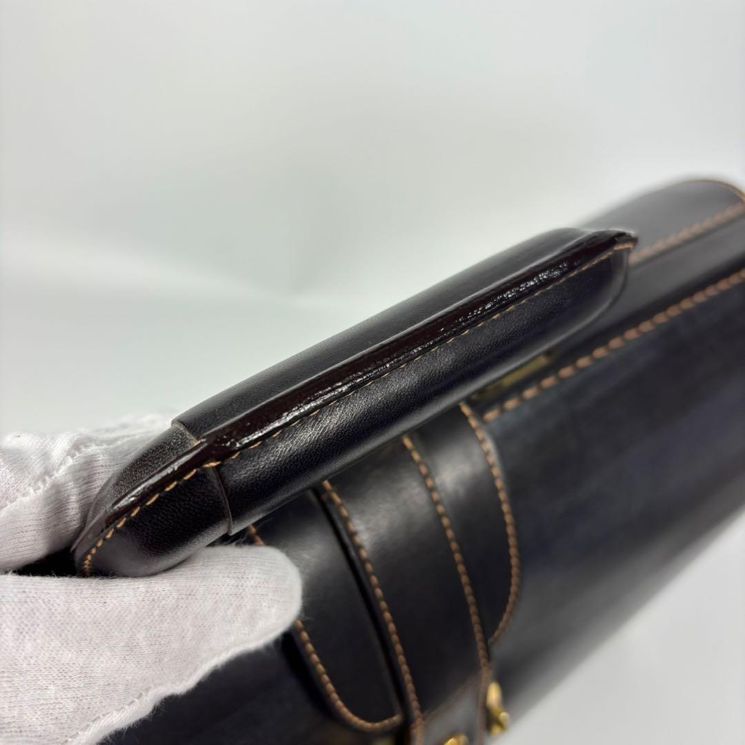 【廃盤】土屋鞄 ダレスバッグ ブライドルレザー ビジネスバッグ　ブラック