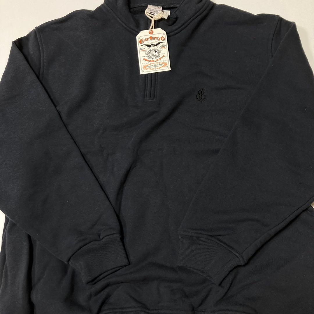 新品 CALEE 23AW ハーフジップスウェット L Charcoal