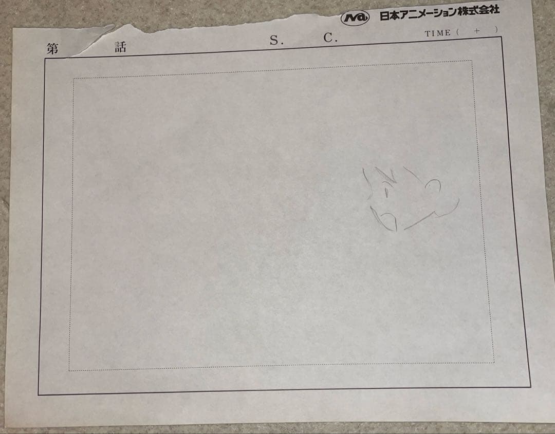 赤毛のアン　ラフ画　日本アニメーション