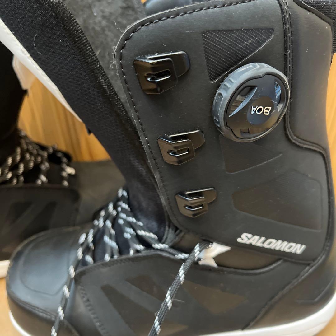 23-24 3回使用　SALOMON スノーボードブーツ ブラック　LAUNCH