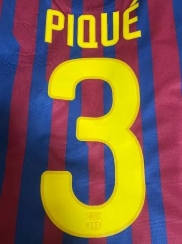 11/12 バルセロナ ホーム 長袖 ユニフォーム 3番 ピケ
