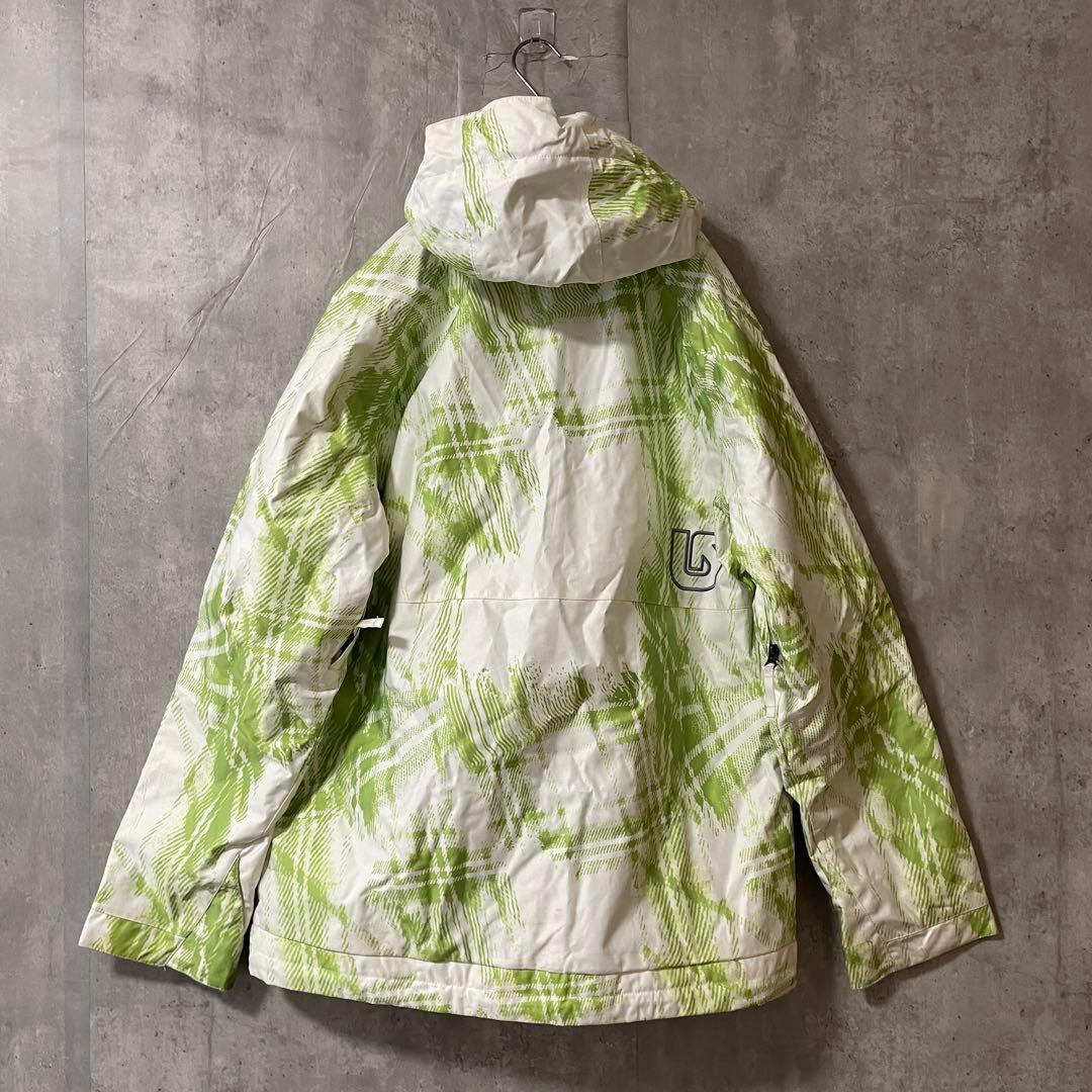 BURTONバートンスノーボードウェアスキーウエアジャケット上白ホワイト黄緑希少