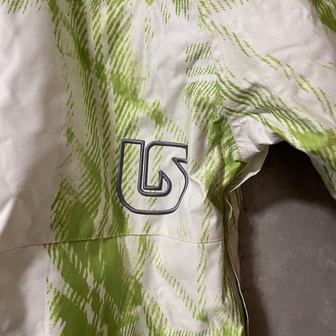 BURTONバートンスノーボードウェアスキーウエアジャケット上白ホワイト黄緑希少