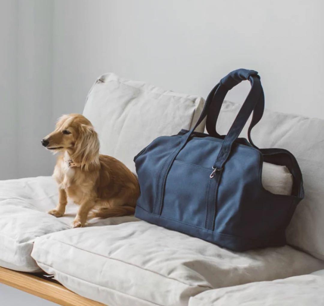 小型犬用 ネイビーキャリーバッグ