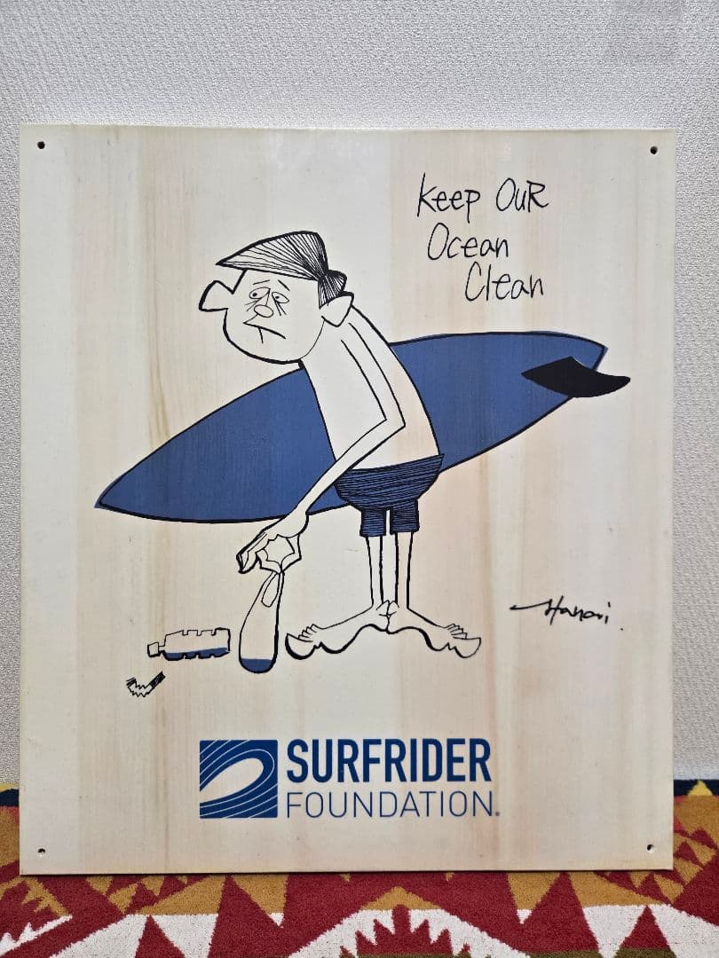 SURFRIDER FOUNDATION 木製サインボード 花井祐介