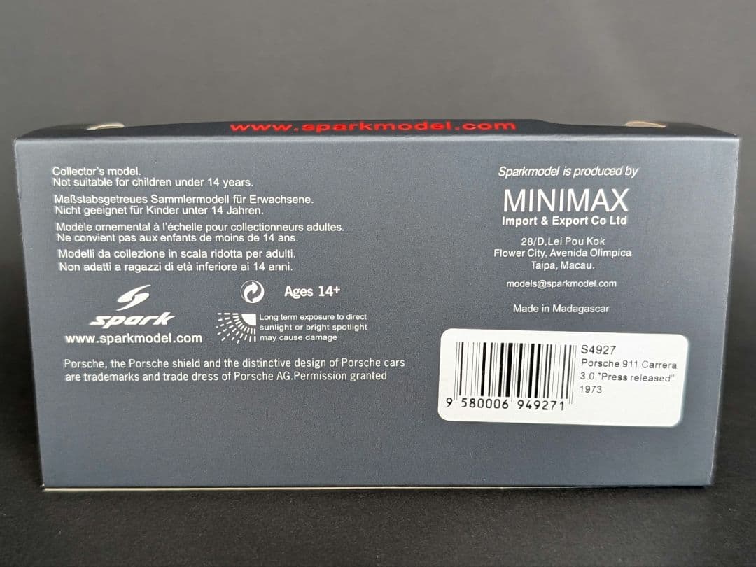 スパーク 1/43 RUF CRT 2017 YellowBird