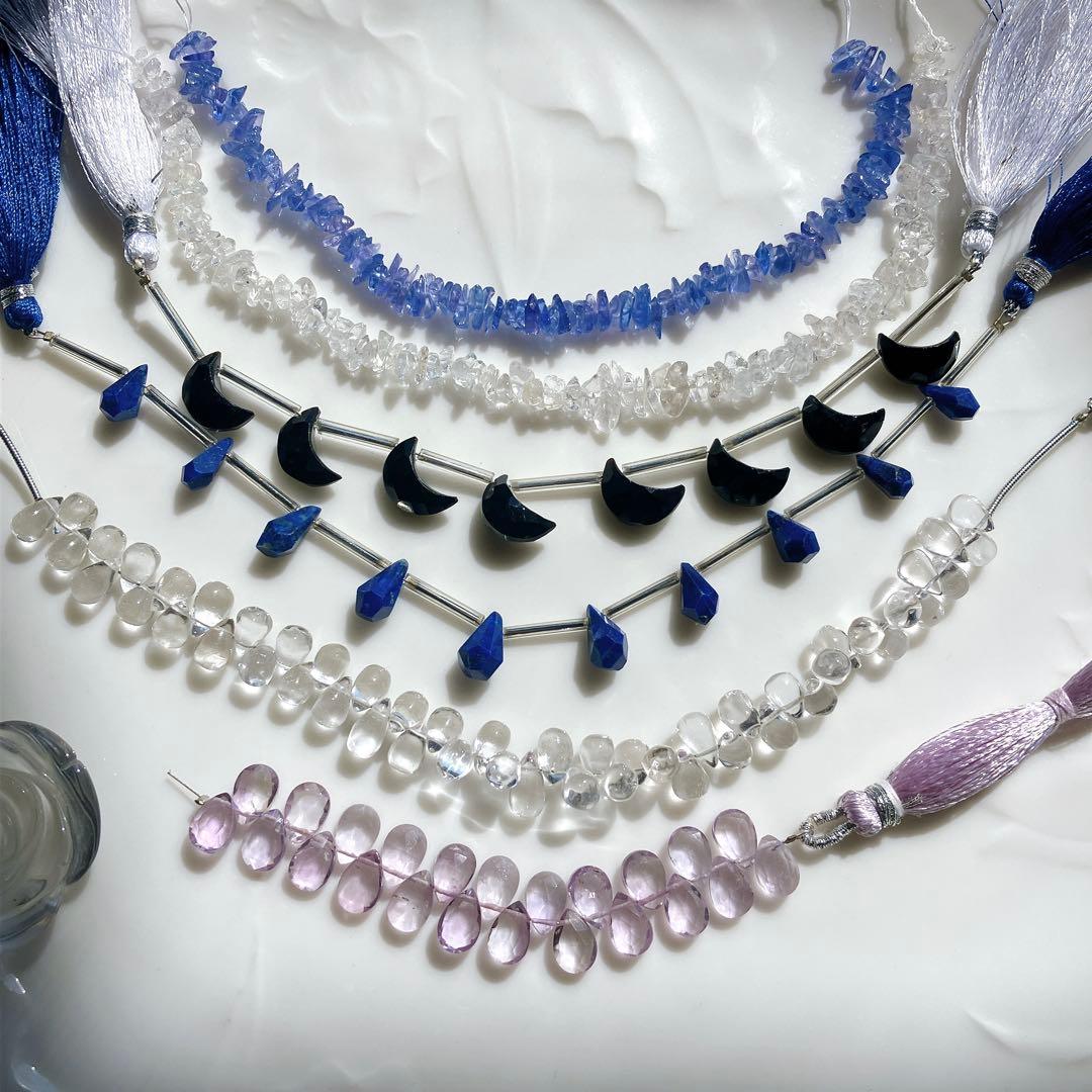 COCO'S◆ハンドメイド素材☆ラベンダーアメシスト/水晶/他