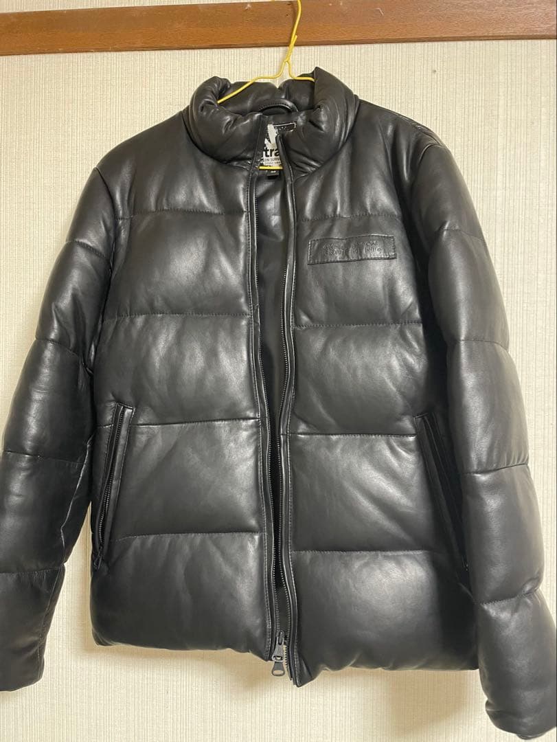 ナイトレイドnitraid レザーダウンジャケット！