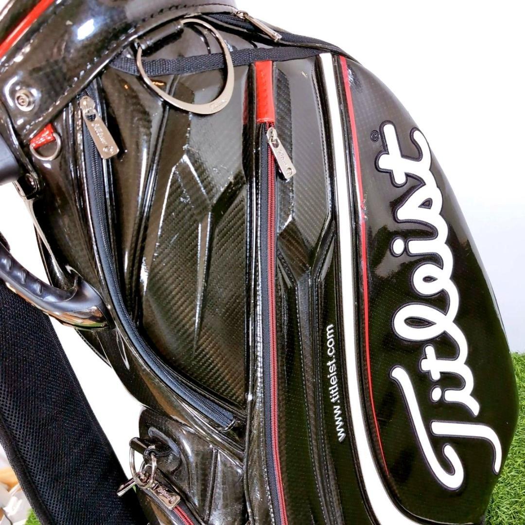 Titleist タイトリスト 3点式 エナメル ゴルフ キャディバッグ