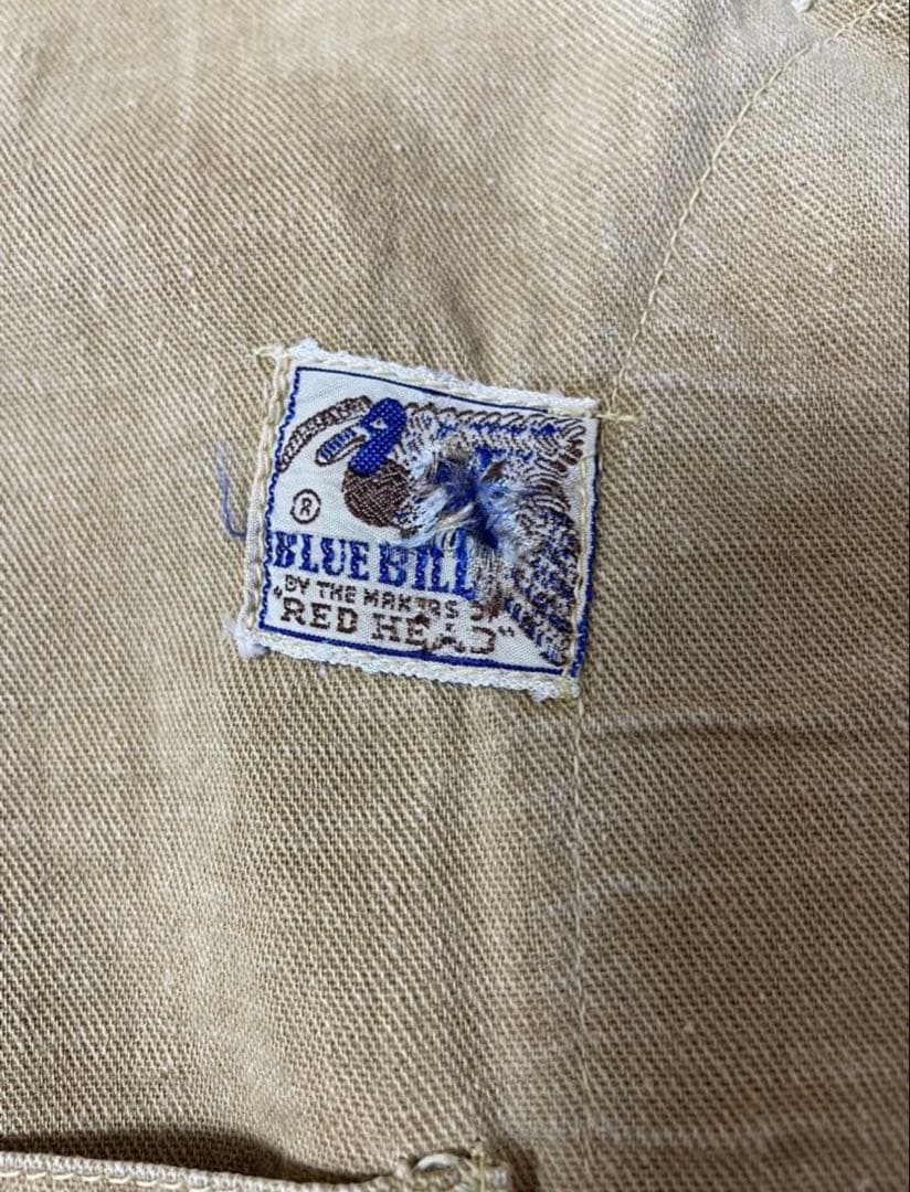 30s vintage ハーフムーン　ハンティングベスト　40s 50s