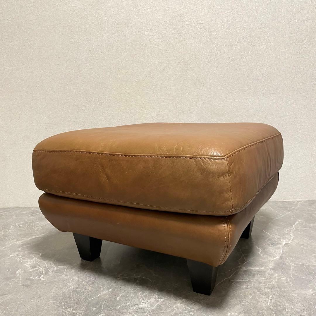 アクタス five by five 本革オットマン　スツール