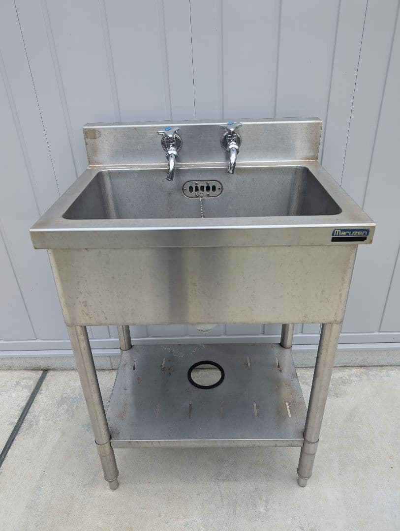 業務用ステンレスシンク 2水栓[MARUZEN]