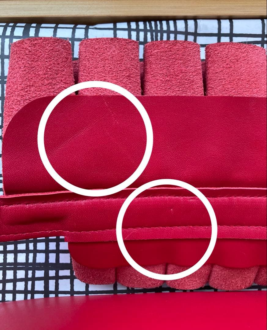 トルトアーゴ　3way フリル　バッグ　ポシェット　ショルダー　赤