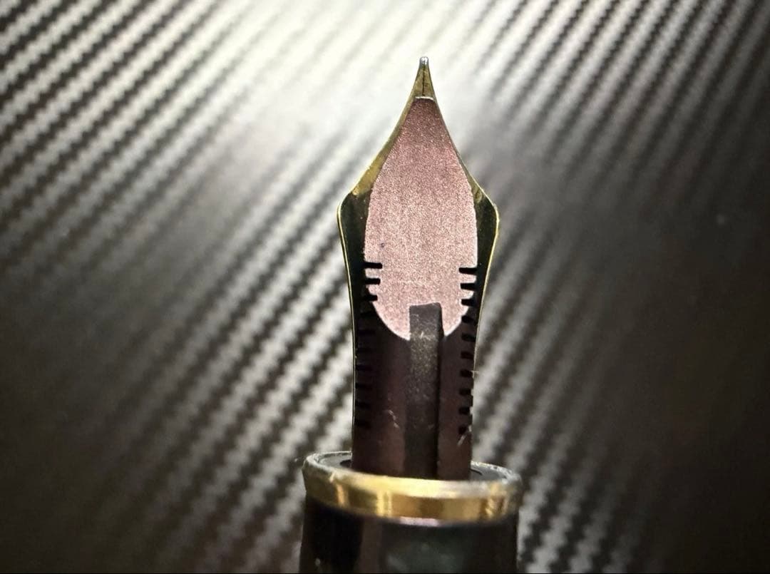 美品 プラチナ 万年筆 3776 セルロイド イシガキ M 中字