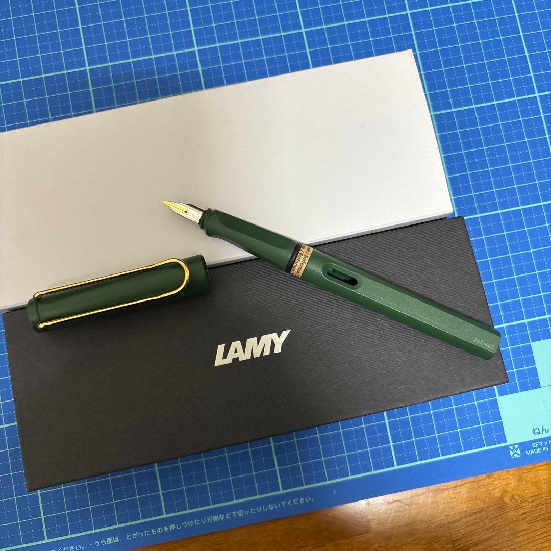 値下げしました　ラミー　フィールドグリーン　14k EF字　440本限定