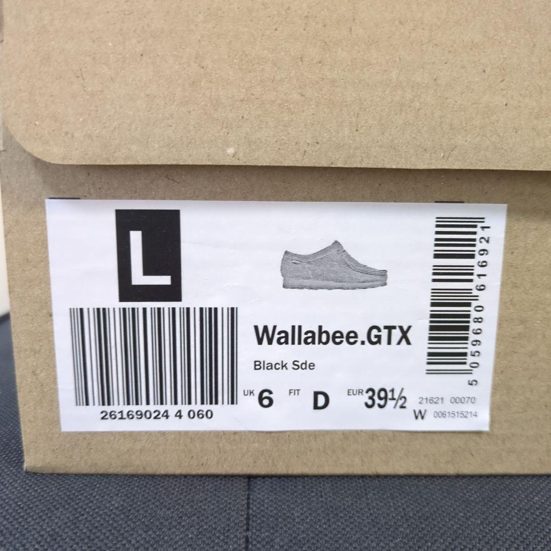 クラークス レディース ワラビー ゴアテックス ブラックスエード 25cm