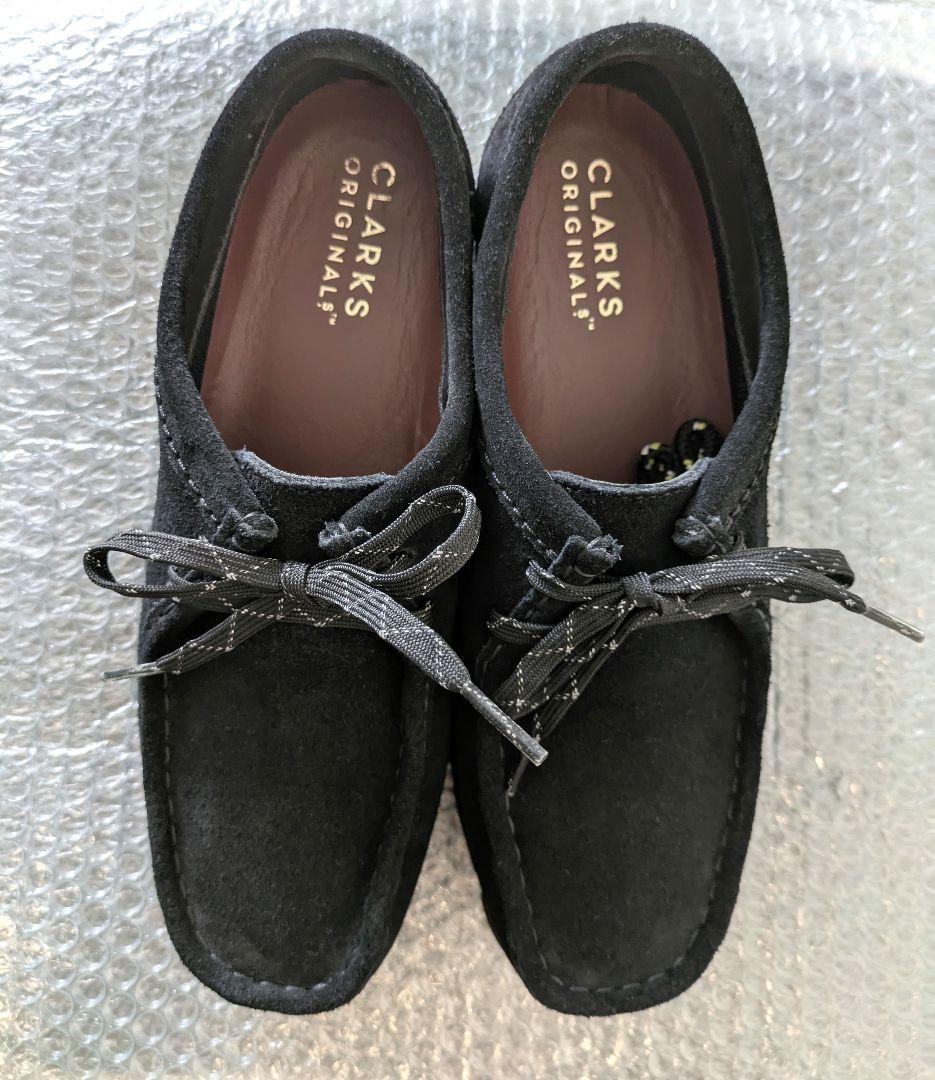 クラークス レディース ワラビー ゴアテックス ブラックスエード 25cm