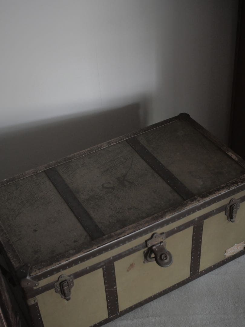 トランクケース　トランク　旅行　鞄　机　古家具　古道具　アンティーク　昭和レトロ