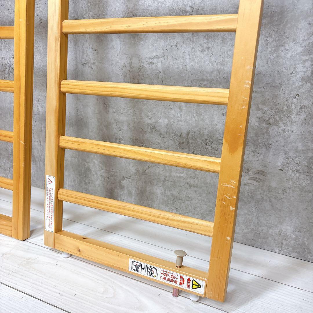 【状態良好】大和屋 yamatoyaトール Wオープン ベビーベッド ナチュラル