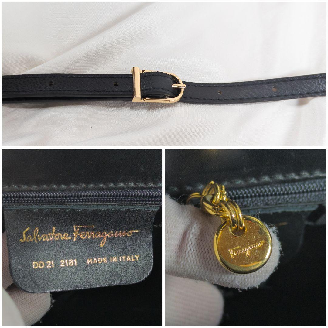 【極美品】フェラガモ ガンチーニ ハンドバッグ 2Way 保存袋付き