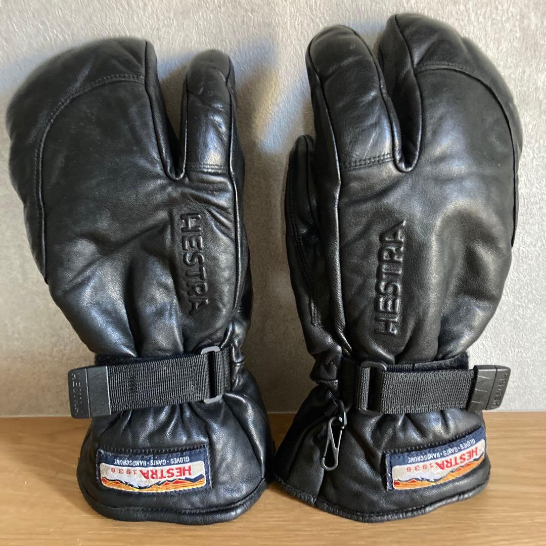 HESTRA ヘストラ 3-Finger 革グローブ