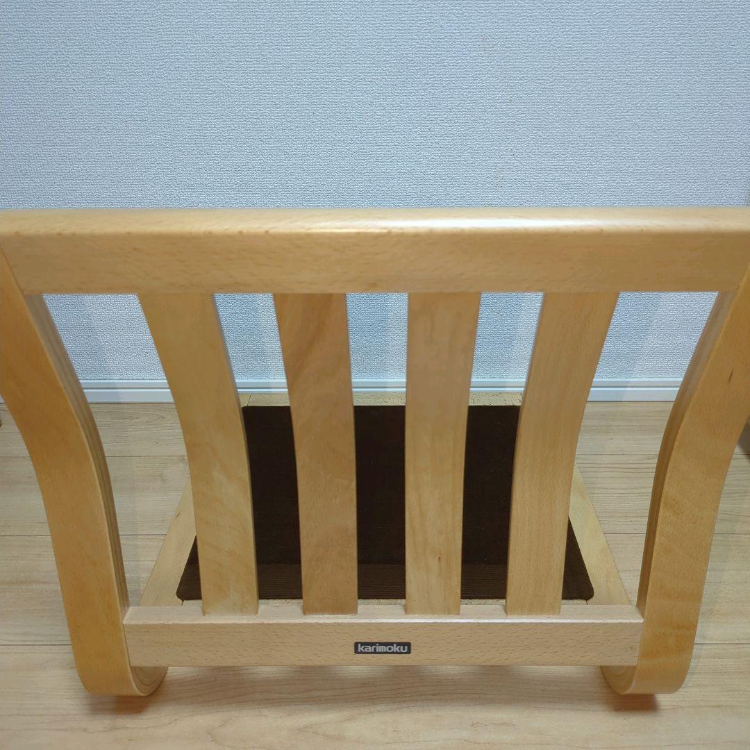 【美品/4脚セット】カリモク 曲げ木座椅子 1996製　レトロ ヴィンテージ家具