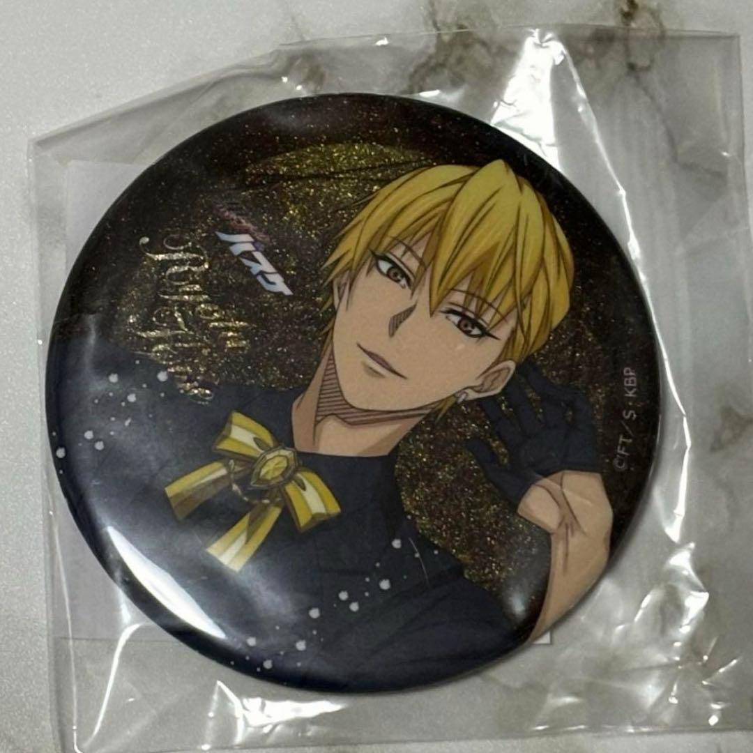 黒子のバスケ　黒バス　Black style 黄瀬　キラキラ75㎜缶バッジ