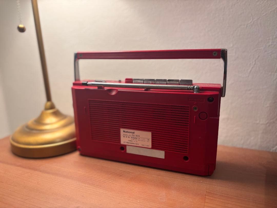 昭和レトロ National RX-1835 ラジカセ 実働　ケーブルつき