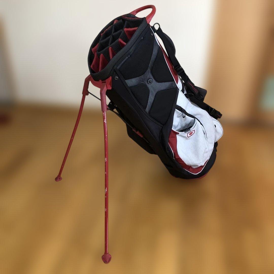 OGIO キャディバッグ ホワイト/レッド アイアンカバー付き！