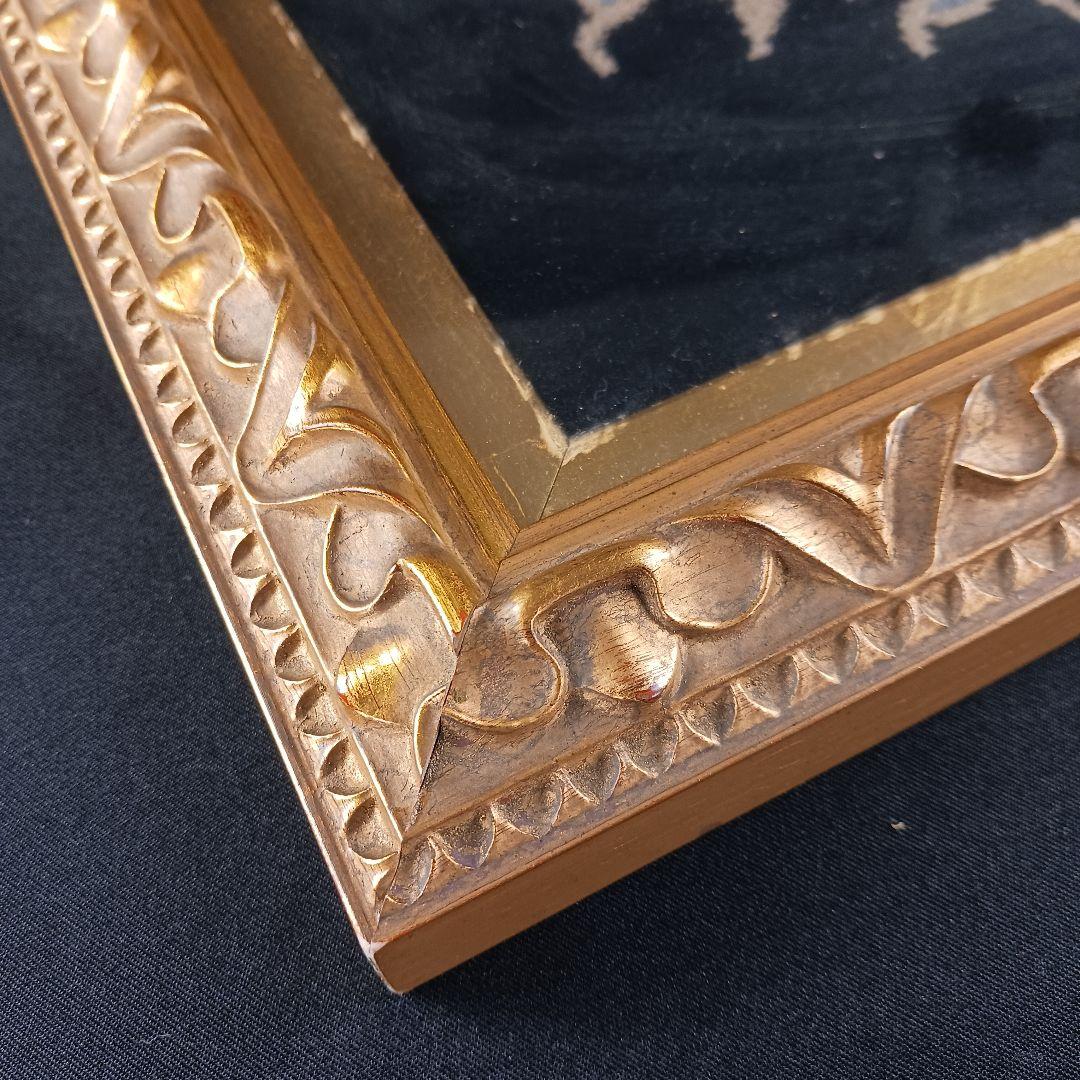 専用Y2315 ペルシャ絨毯 タブリーズ産 ウール×シルク 絵画絨毯 額装