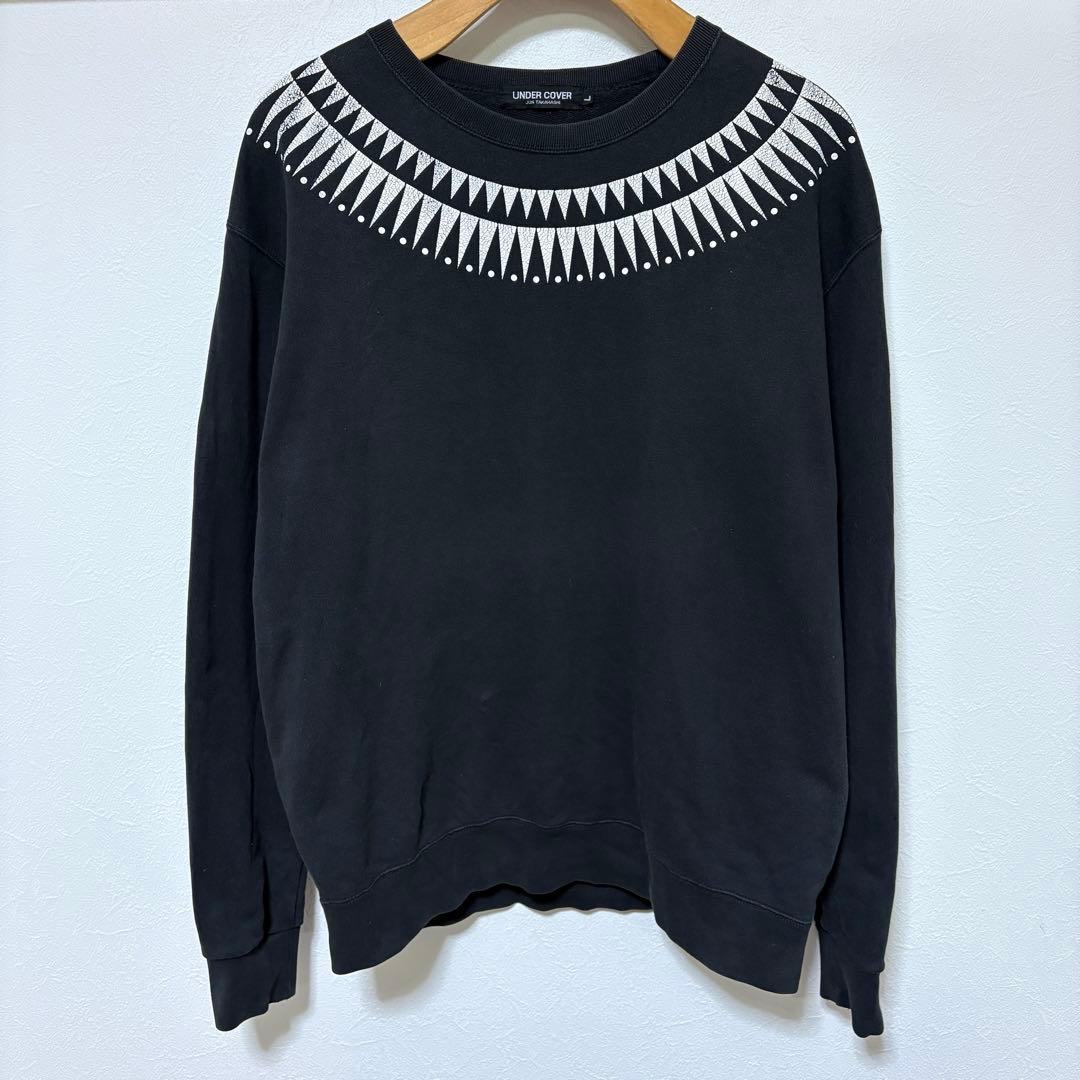 アンダーカバー UNDER COVER スウェット GIZ柄 L ブラック