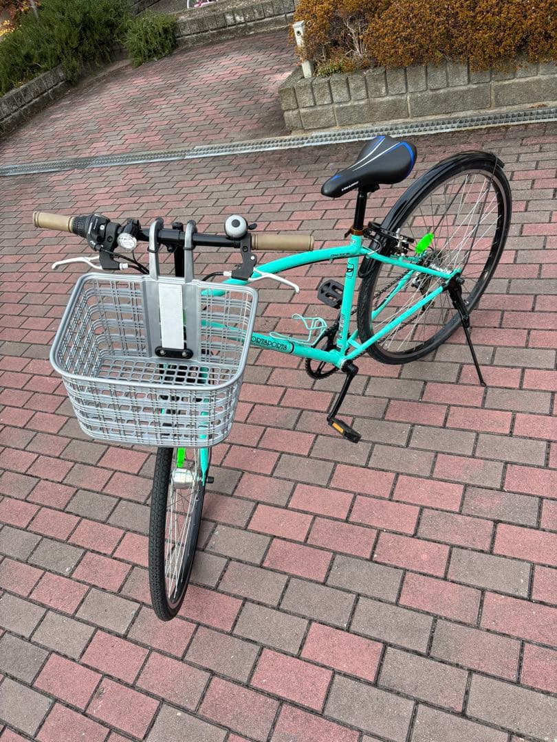 脱着前籠付きオートライト・クロスバイク(27㌅)お引き取り限定[配達可]