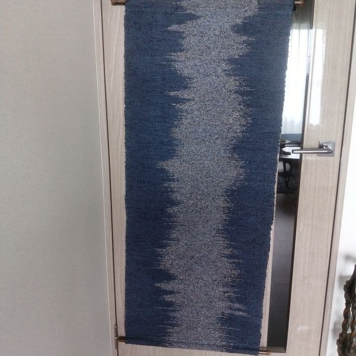 裂織り敷物⭐︎タペストリー⭐︎阪急梅田本店「全国匠の技展」購入品作品名「銀河」