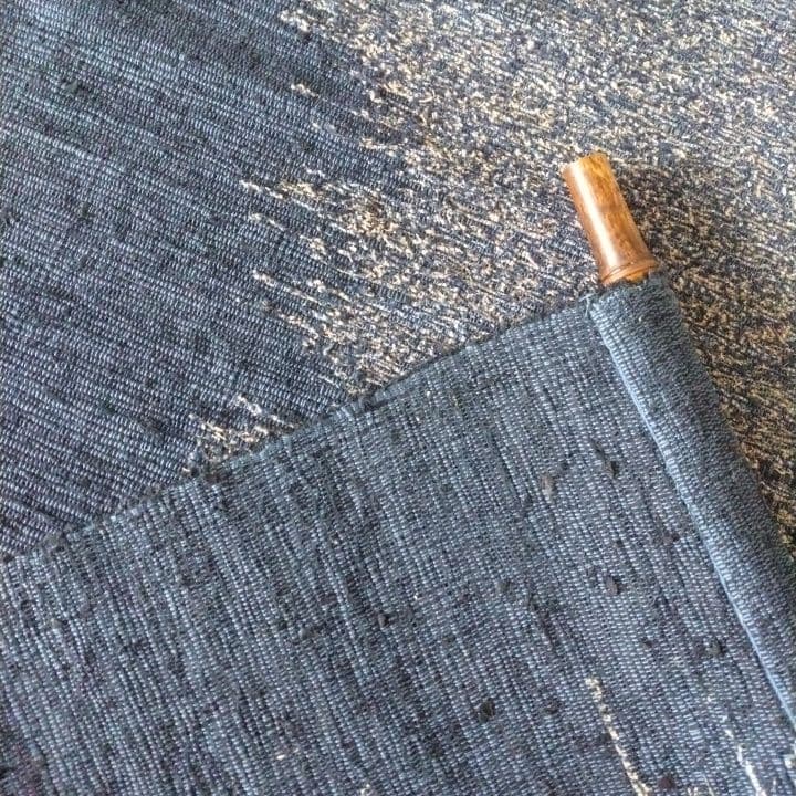 裂織り敷物⭐︎タペストリー⭐︎阪急梅田本店「全国匠の技展」購入品作品名「銀河」